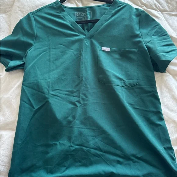 FIGS Scrubs Set Green Technical Collection Top L Bottom XL Jogger Pants - Picture 5 of 9